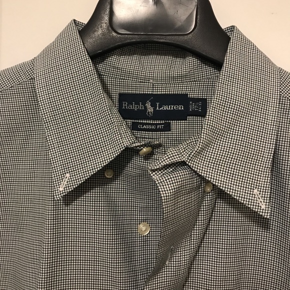 Ralph Lauren Men’s Dress Shirt 17 1/2 34/35 - Picture 2 of 5